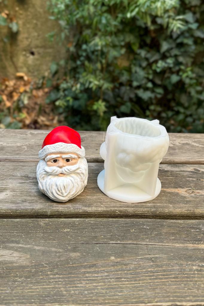 Noel Baba Küçük 3D Silikon Mum Kalıbı