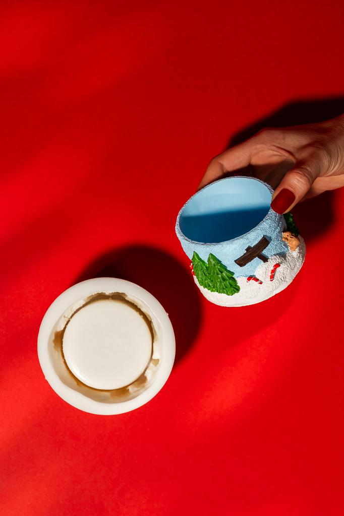 Noel Cup Silikon Kap Kalıbı