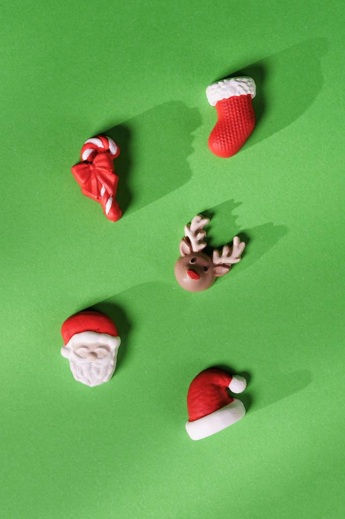 Noel Mini Beşli Silikon Süsleme Kalıbı
