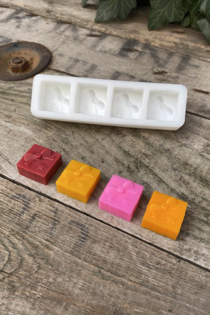 Paket Mini Dörtlü Silikon Mum Kalıbı