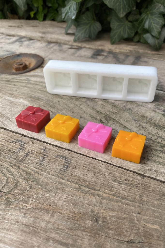 Paket Mini Dörtlü Silikon Mum Kalıbı