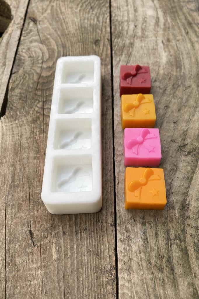 Paket Mini Dörtlü Silikon Mum Kalıbı