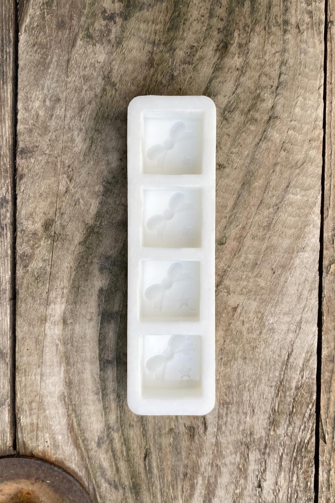 Paket Mini Dörtlü Silikon Mum Kalıbı