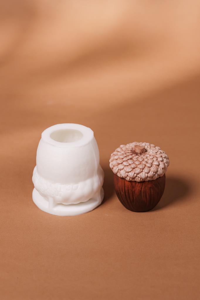 Palamut 3D Silikon Mum Kalıbı