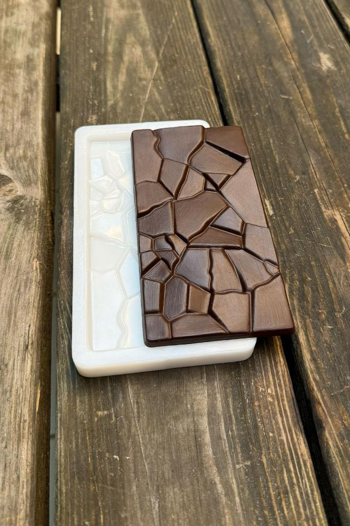 Parçalanmış Tablet Çikolata Silikon Mum Kalıbı