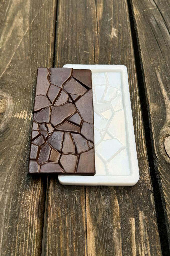 Parçalanmış Tablet Çikolata Silikon Mum Kalıbı