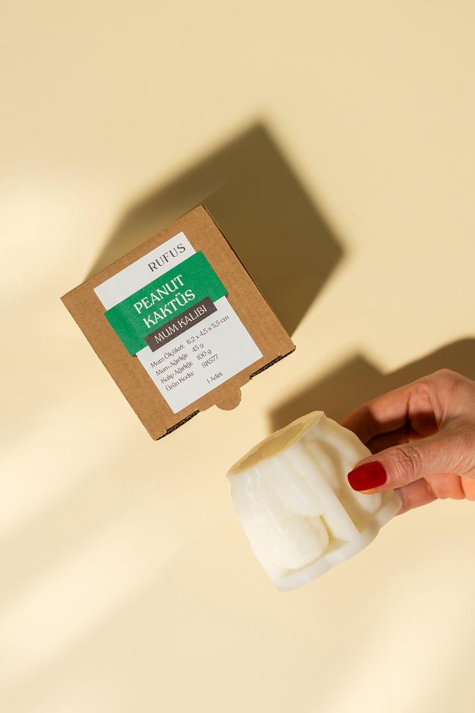 Peanut Kaktüs Silikon Mum Kalıbı