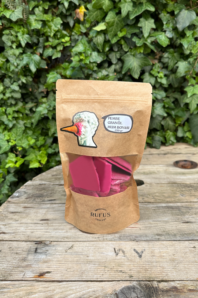 Pembe Granül Mum Boyası 250gr