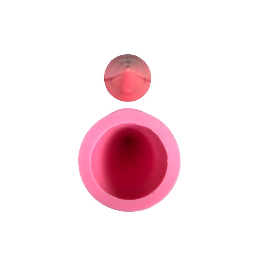 Prizma Dairesel 3D Silikon Mum Kalıbı