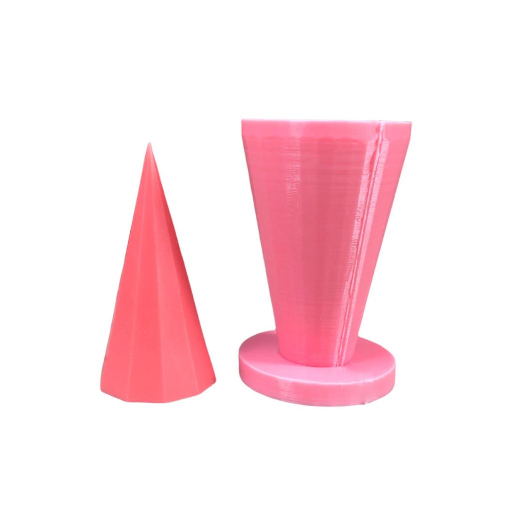 Prizma Ongen 3D Silikon Mum Kalıbı