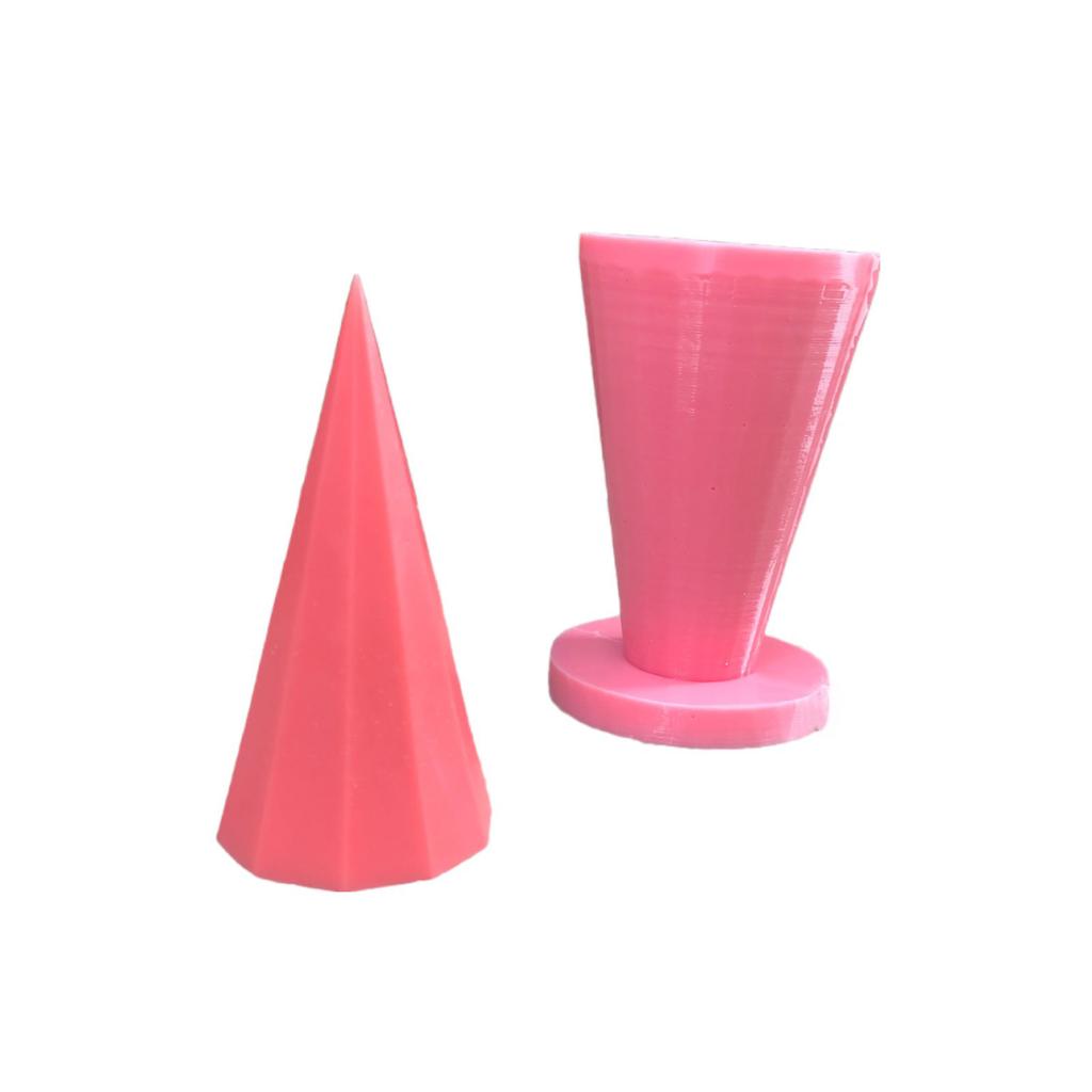 Prizma Ongen 3D Silikon Mum Kalıbı