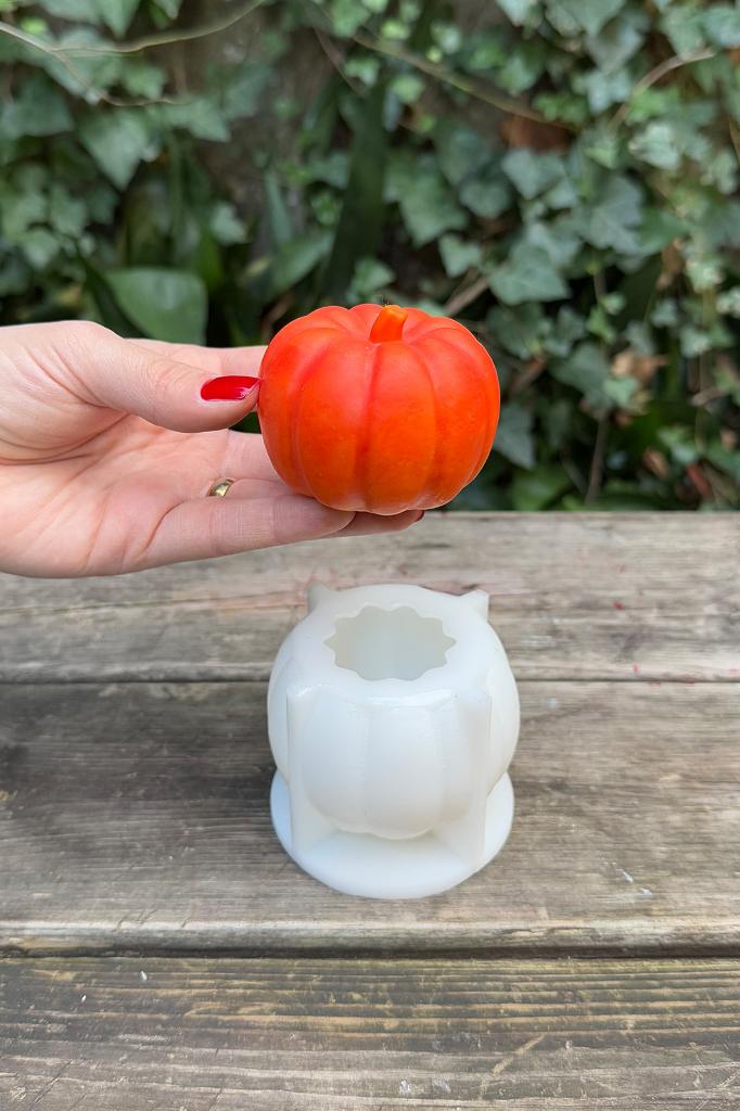 Pumpkin Kabak Büyük Silikon Mum Kalıbı