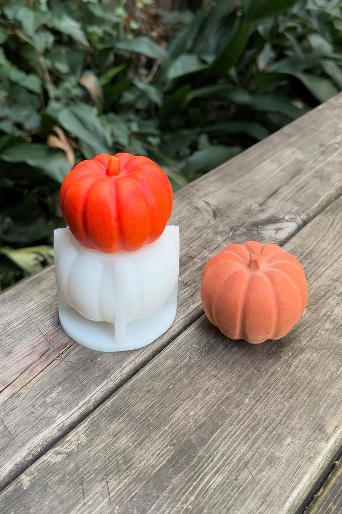 Pumpkin Kabak Büyük Silikon Mum Kalıbı