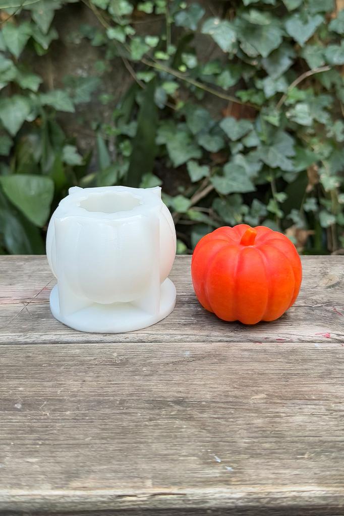 Pumpkin Kabak Büyük Silikon Mum Kalıbı