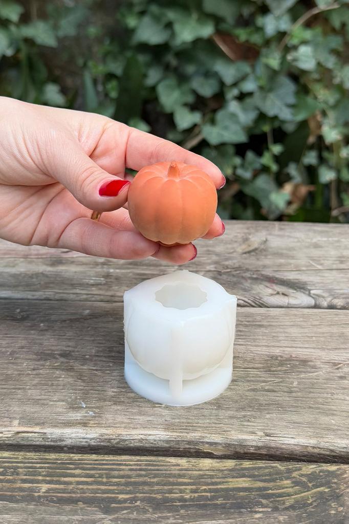 Pumpkin Kabak Küçük Silikon Mum Kalıbı