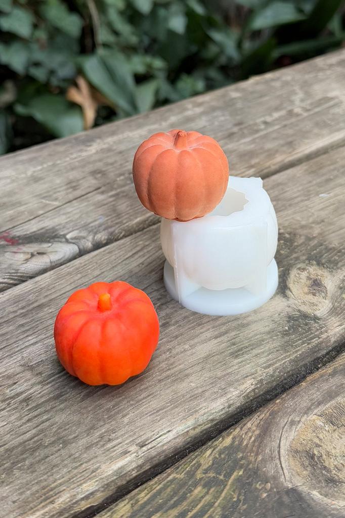 Pumpkin Kabak Küçük Silikon Mum Kalıbı