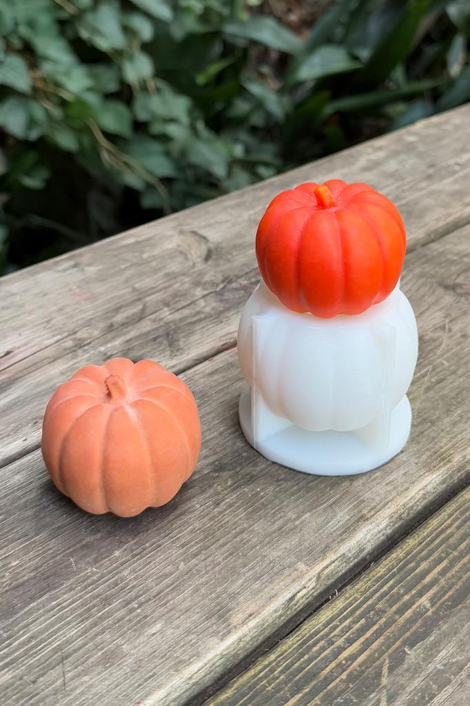 Pumpkin Kabak Orta Silikon Mum Kalıbı
