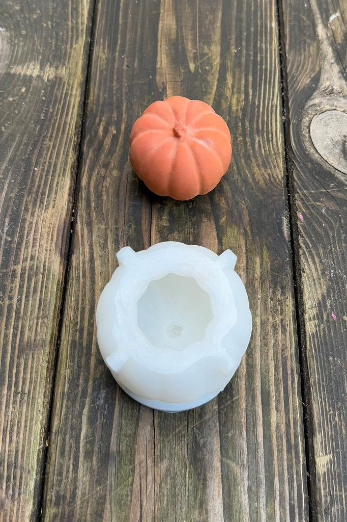Pumpkin Kabak Orta Silikon Mum Kalıbı