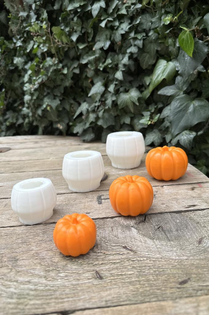 Pumpkin Silikon Üçlü Mum Kalıp Seti