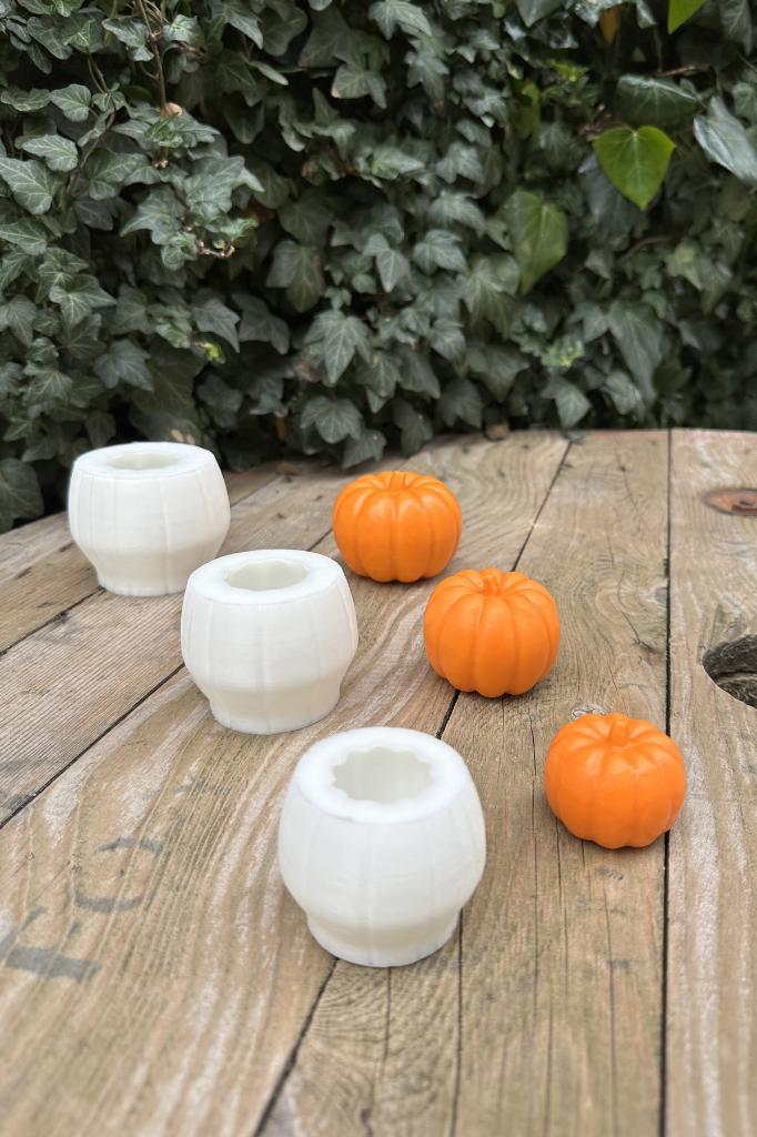 Pumpkin Silikon Üçlü Mum Kalıp Seti