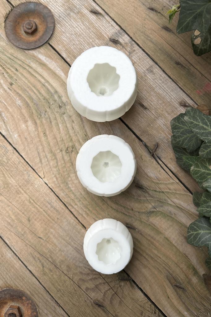 Pumpkin Silikon Üçlü Mum Kalıp Seti