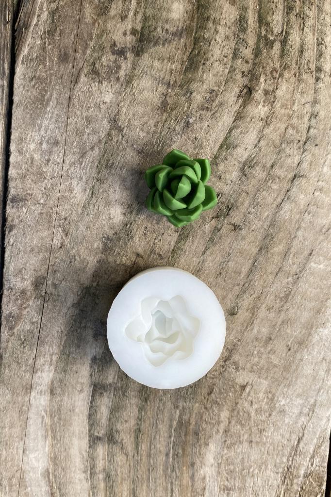 Purpusorum Sukulent Silikon Mum Kalıbı