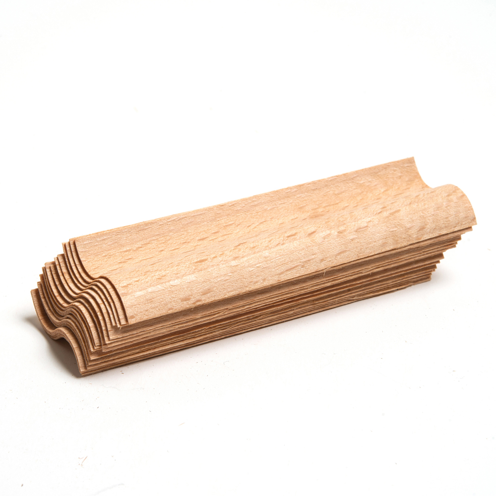 S Model Ahşap Mum Fitili ve Yapışkanlı Fitil Sehpası 20 Adet ( 20mm x 100mm x 0.5mm )