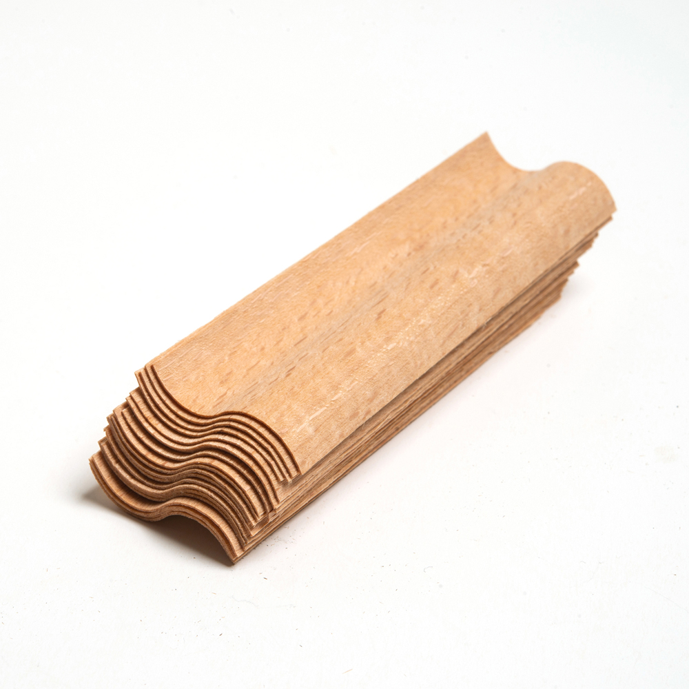 S Model Ahşap Mum Fitili ve Yapışkanlı Fitil Sehpası 40 Adet ( 30mm x 100mm x 0.5mm )