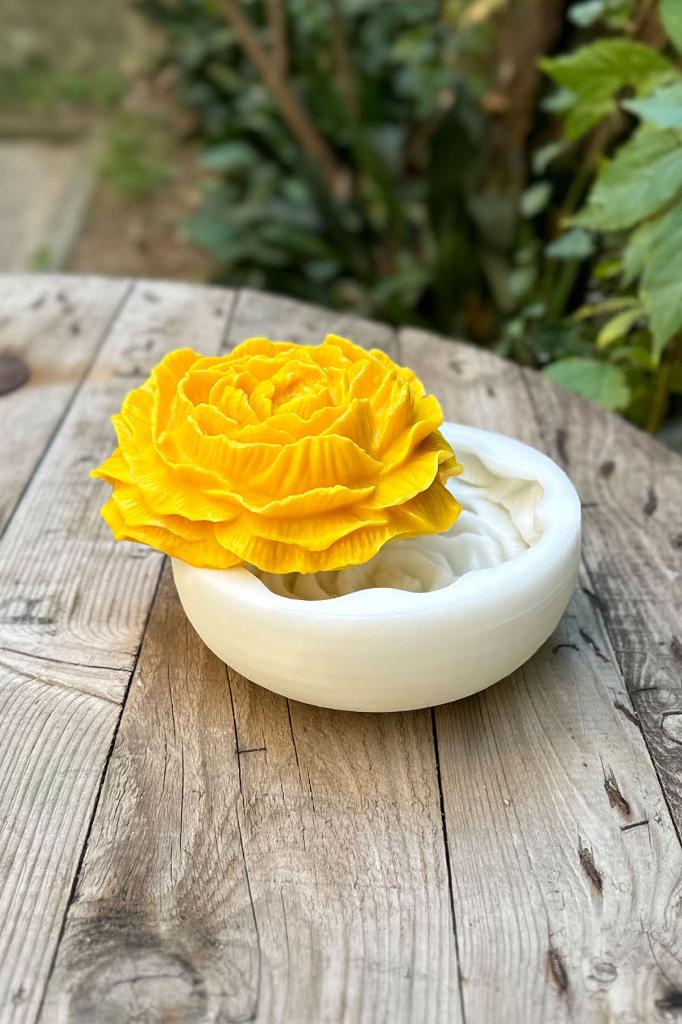 Şakayık Büyük Silikon Mum Kalıbı