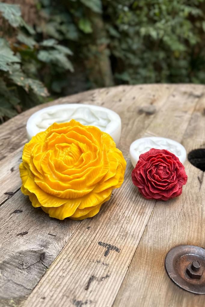 Şakayık İkili Set Silikon Mum Kalıpları