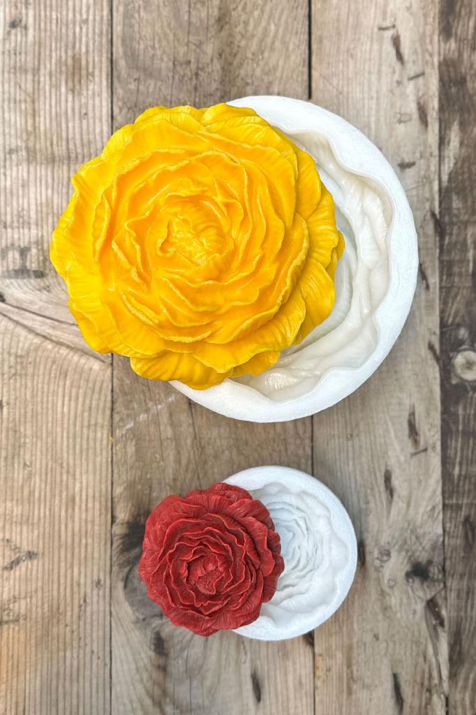 Şakayık İkili Set Silikon Mum Kalıpları