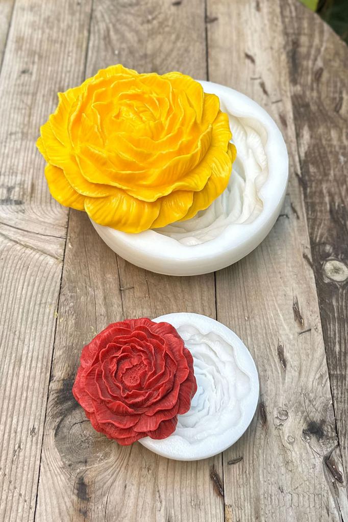 Şakayık İkili Set Silikon Mum Kalıpları