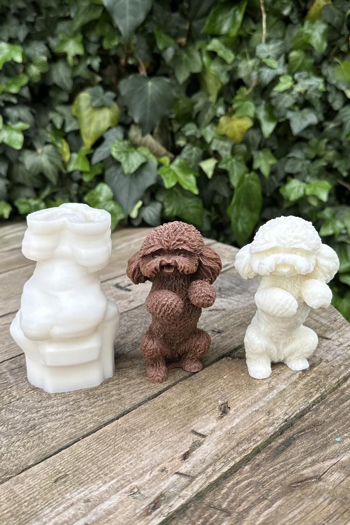 Shih Tzu Köpek Silikon Mum Kalıbı