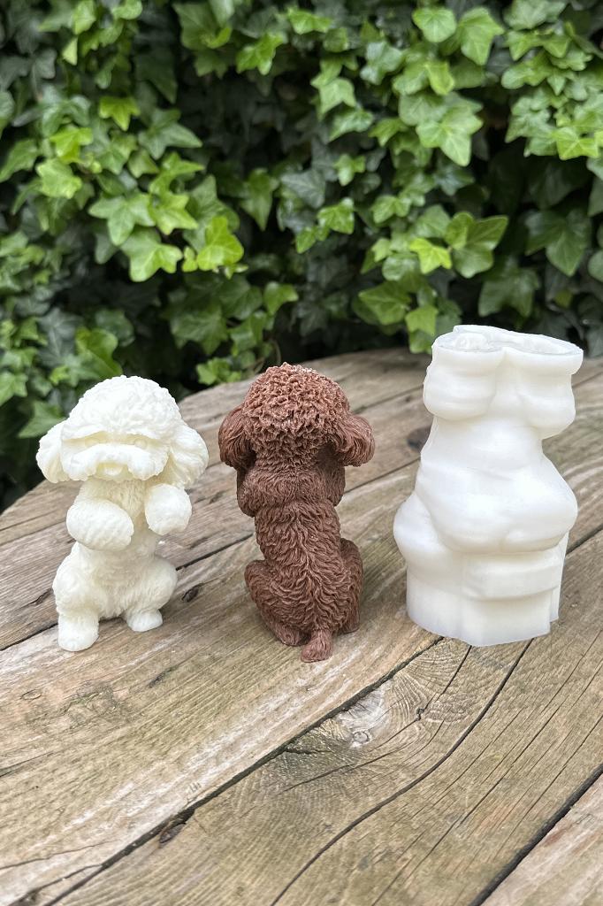 Shih Tzu Köpek Silikon Mum Kalıbı