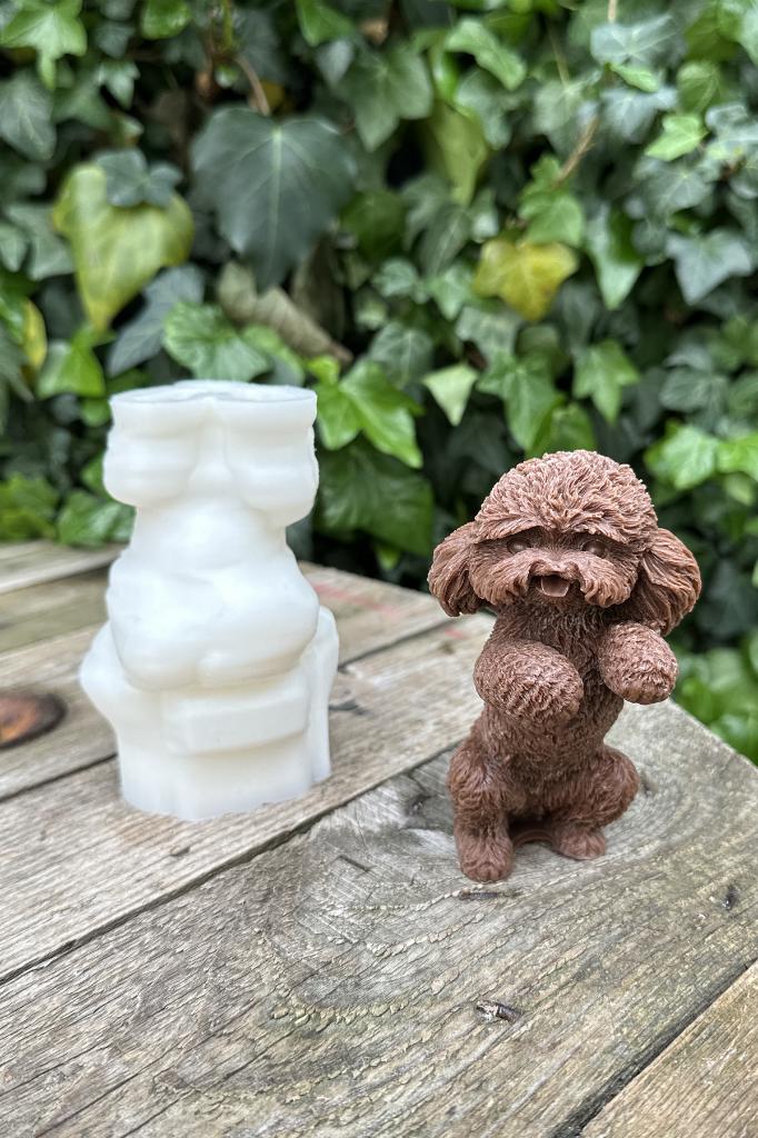 Shih Tzu Köpek Silikon Mum Kalıbı