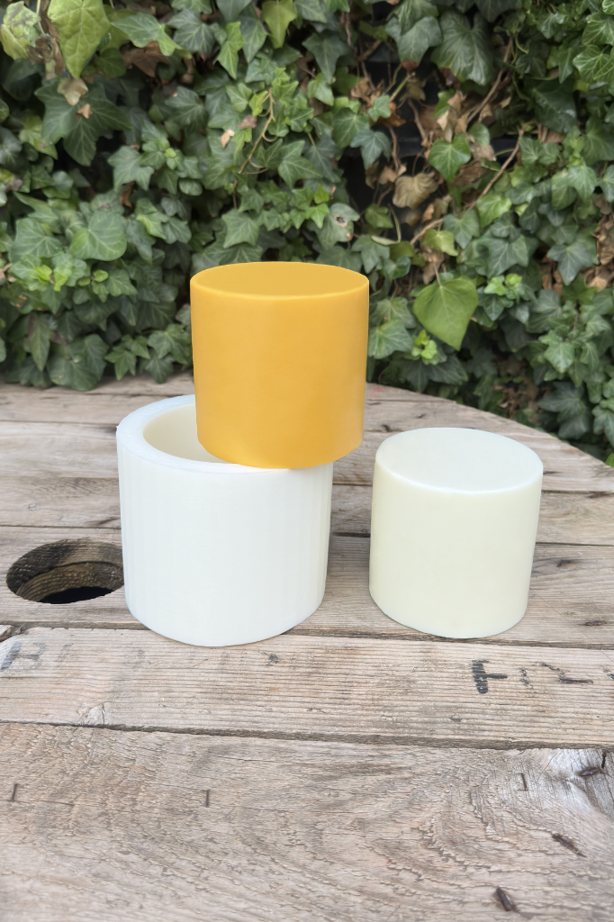 Silindir 3D Ø:10 H:10 cm Silikon Mum Kalıbı