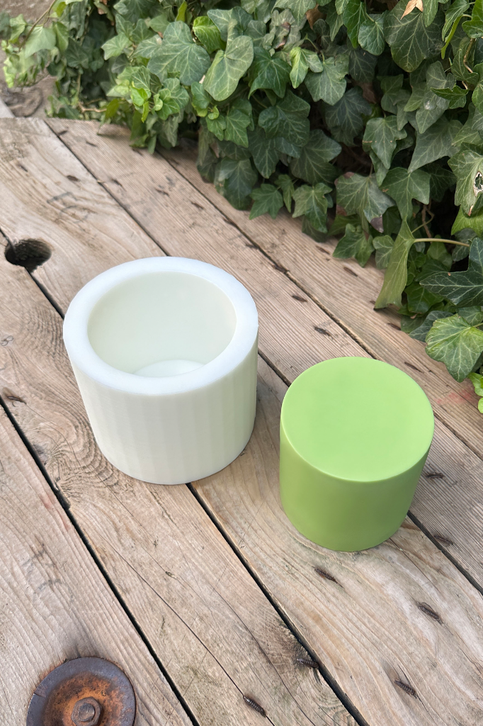 Silindir 3D Ø:10 H:10 cm Silikon Mum Kalıbı