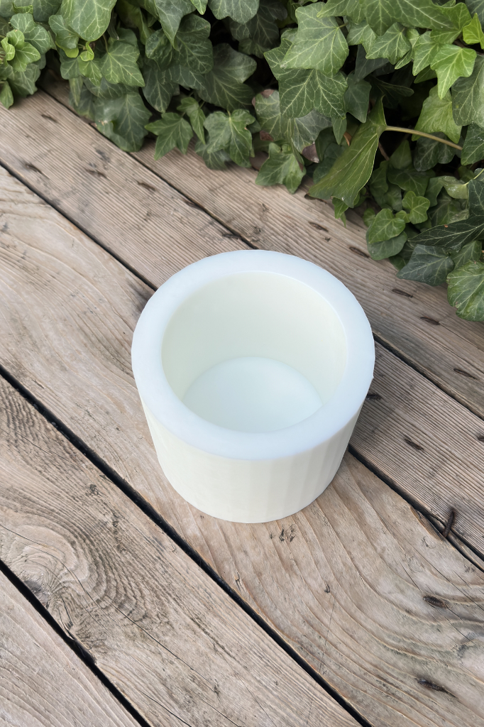 Silindir 3D Ø:10 H:10 cm Silikon Mum Kalıbı