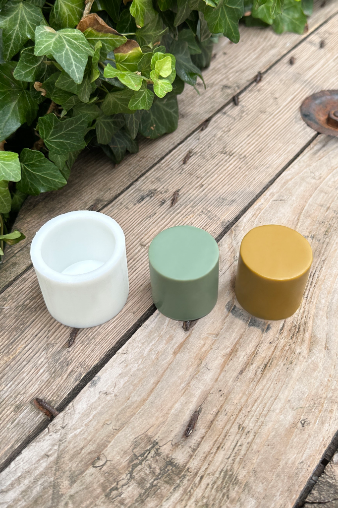 Silindir 3D Ø:4 H:4 cm Silikon Mum Kalıbı