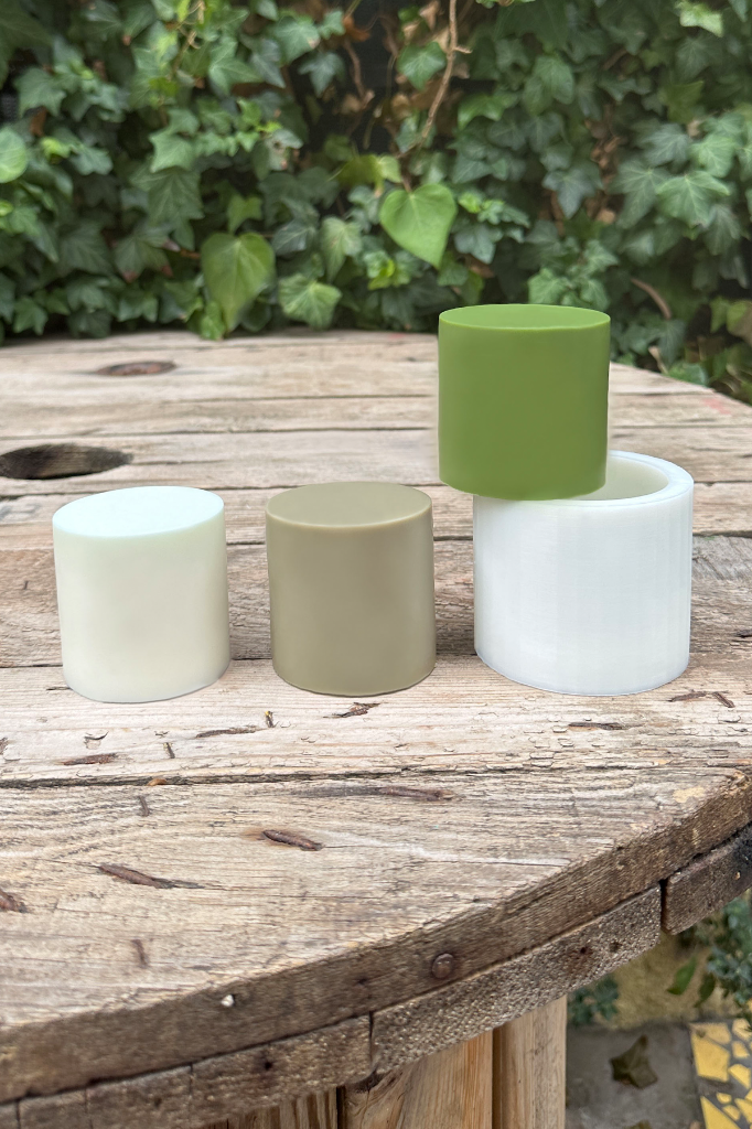Silindir 3D Ø:6 H:6 cm Silikon Mum Kalıbı