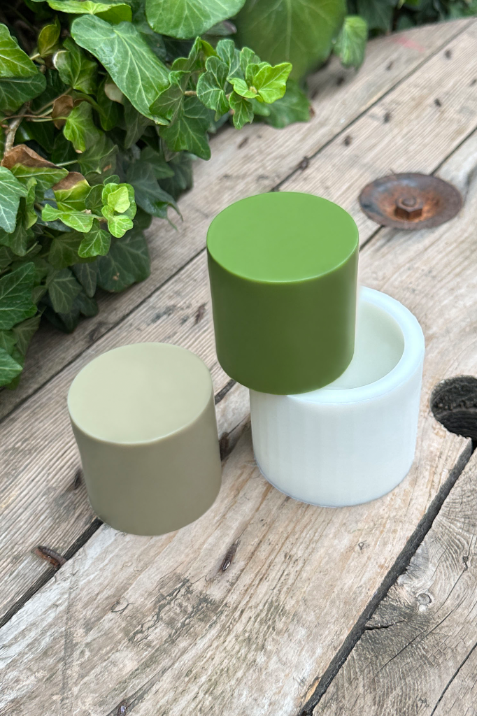 Silindir 3D Ø:6 H:6 cm Silikon Mum Kalıbı