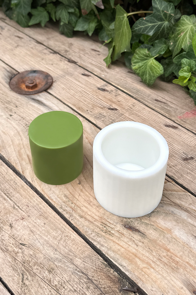 Silindir 3D Ø:6 H:6 cm Silikon Mum Kalıbı