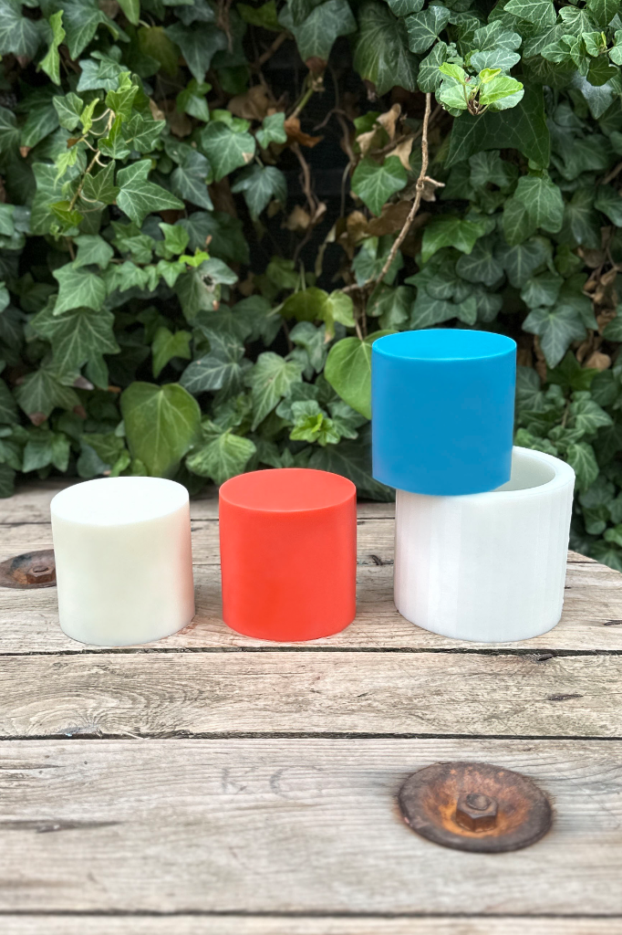 Silindir 3D Ø:8 H:8 cm Silikon Mum Kalıbı