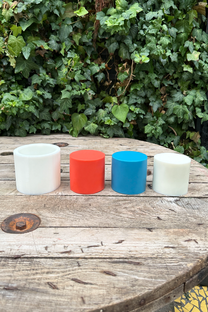 Silindir 3D Ø:8 H:8 cm Silikon Mum Kalıbı