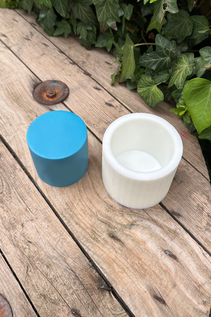 Silindir 3D Ø:8 H:8 cm Silikon Mum Kalıbı