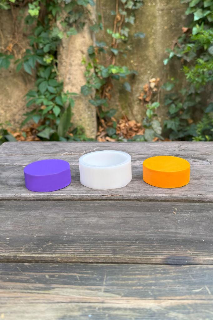 Silindir Ø:6,5 X H:2,5 cm Silikon Mum Kalıbı