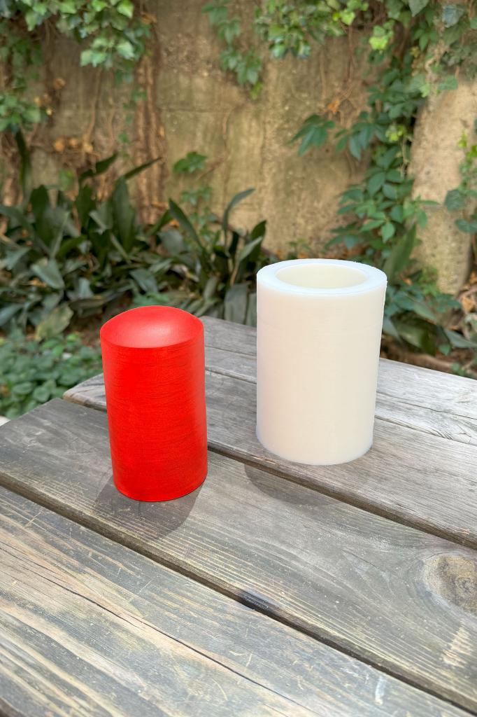 Silindir Ø:7,5 X H:14 cm Silikon Mum Kalıbı