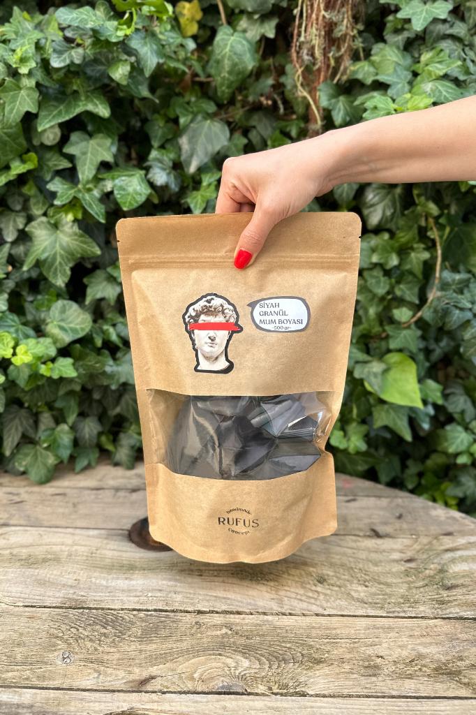 Siyah Granül Mum Boyası 500Gr