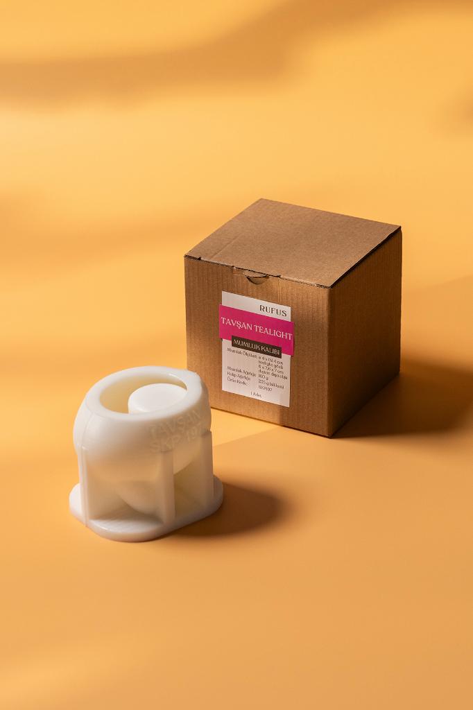 Tavşan Tealight Silikon Mumluk Kalıbı
