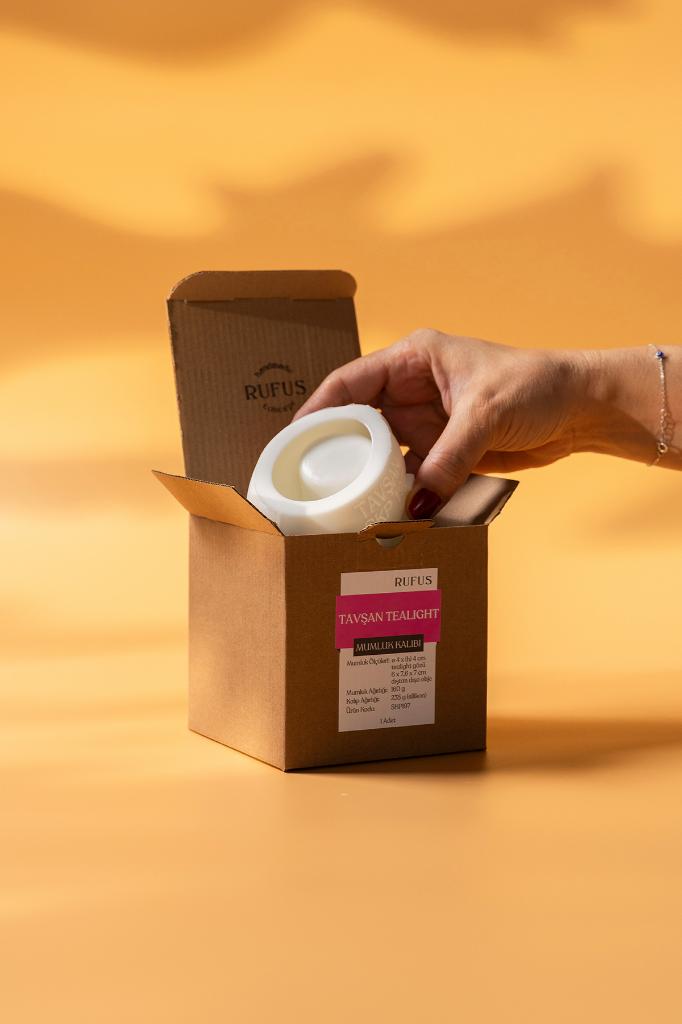 Tavşan Tealight Silikon Mumluk Kalıbı